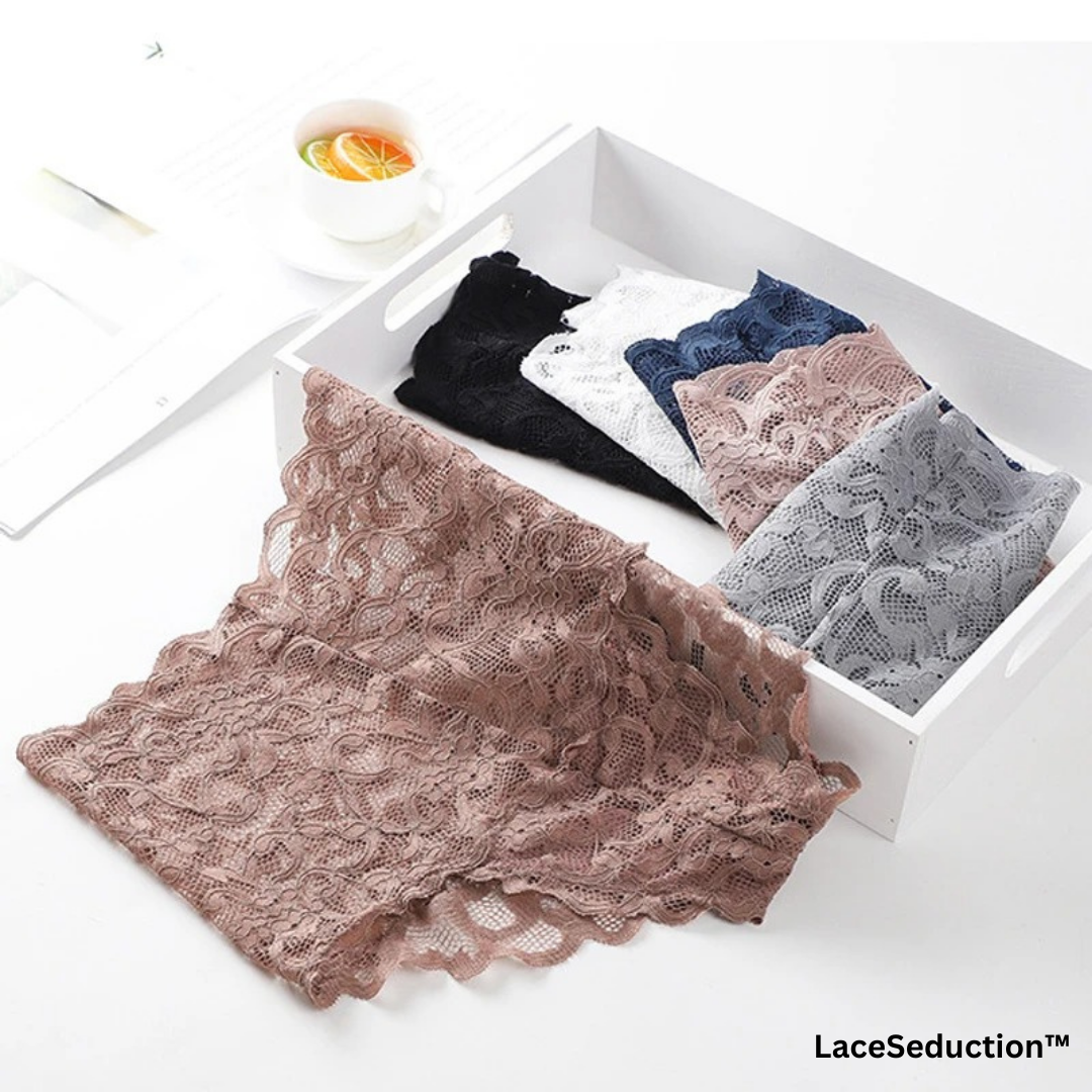 LaceSeduction™ | Elegante hoge taille onderbroeken | 2+3 GRATIS