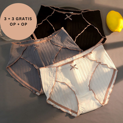 SweetBow™ | Elegante geribbelde ondergoed | 3+3 GRATIS
