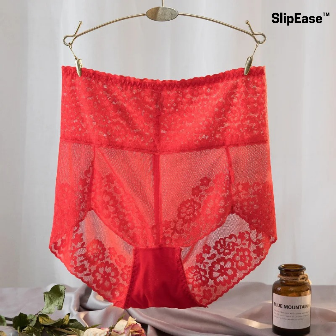 SlipEase™ | Hoge taille sexy kant ondergoed | 5+5 GRATIS