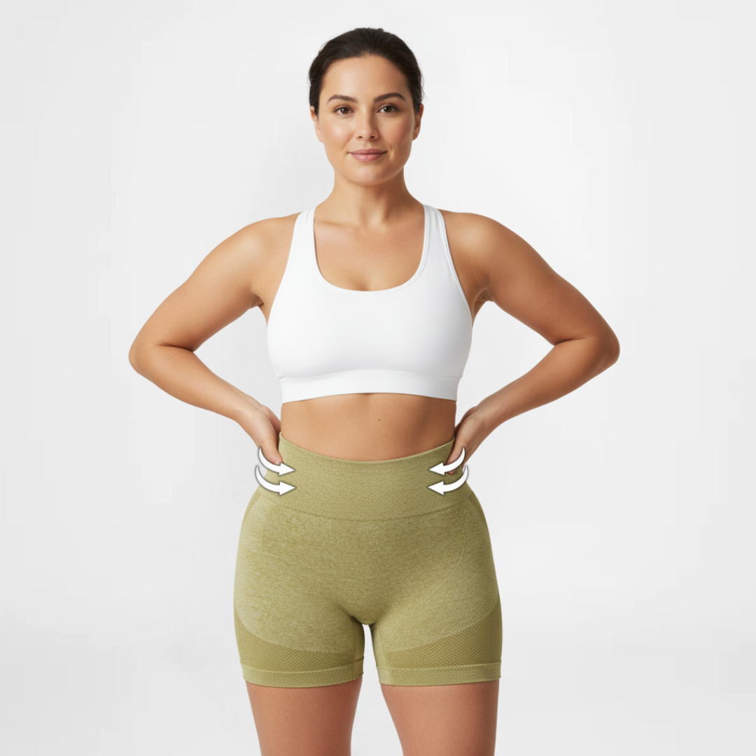 SportPro™ | Stilige shorts med høy midje | Kjøp én, få én gratis 