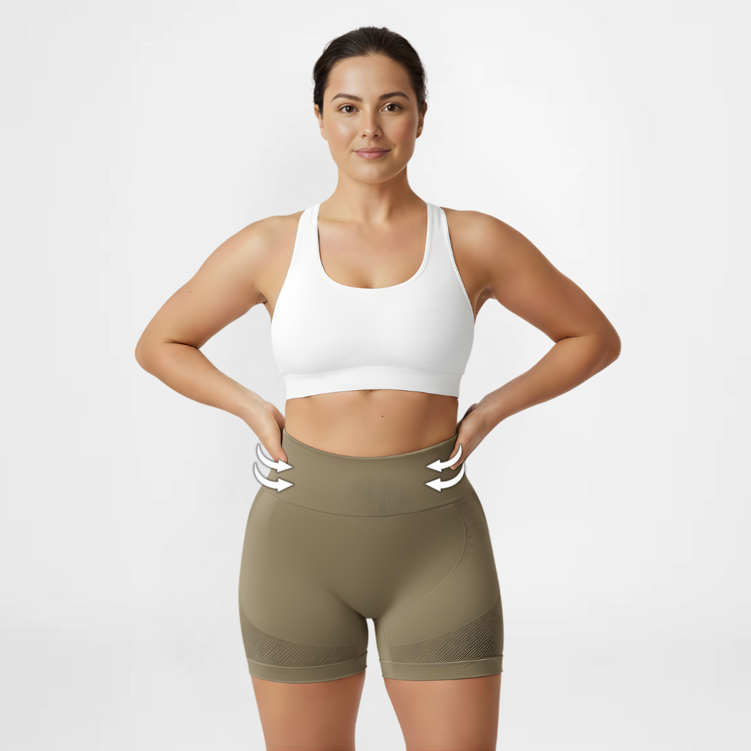 SportPro™ | Stilige shorts med høy midje | Kjøp én, få én gratis 