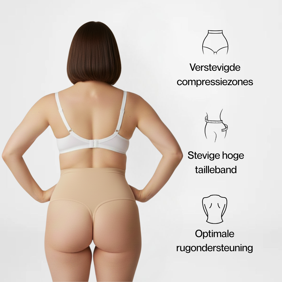 HighFitString™ | Formende thong med høy midje | 2+2 GRATIS