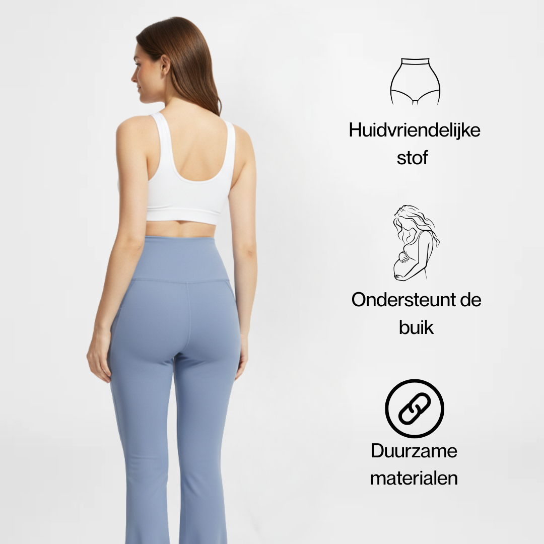 MamaFit™ | Zwangerschap Flare Leggings | 2+1 GRATIS