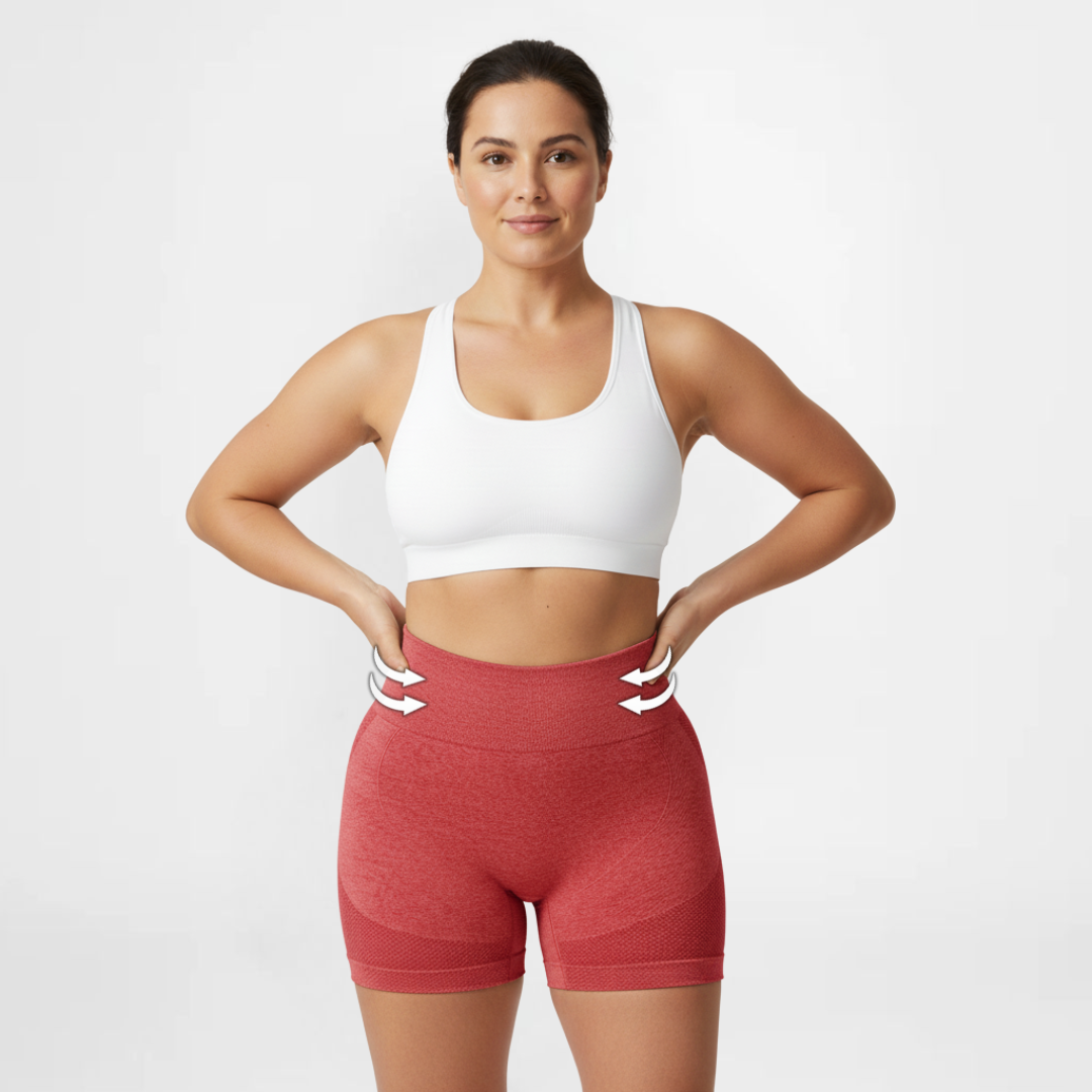 SportPro™ | Stilige shorts med høy midje | Kjøp én, få én gratis 