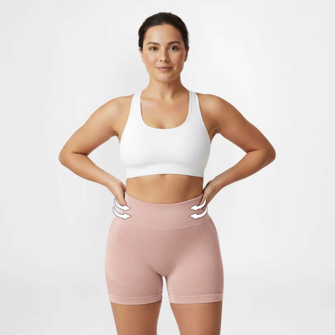 SportPro™ | Stilige shorts med høy midje | Kjøp én, få én gratis 