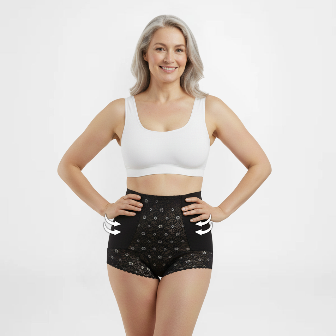 FloraPro™ | Høylivede shapewear-truser - blomsterprint | Kjøp 3 gratis 